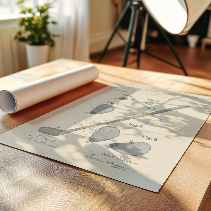 a roll of paper sitting on top of a wooden table