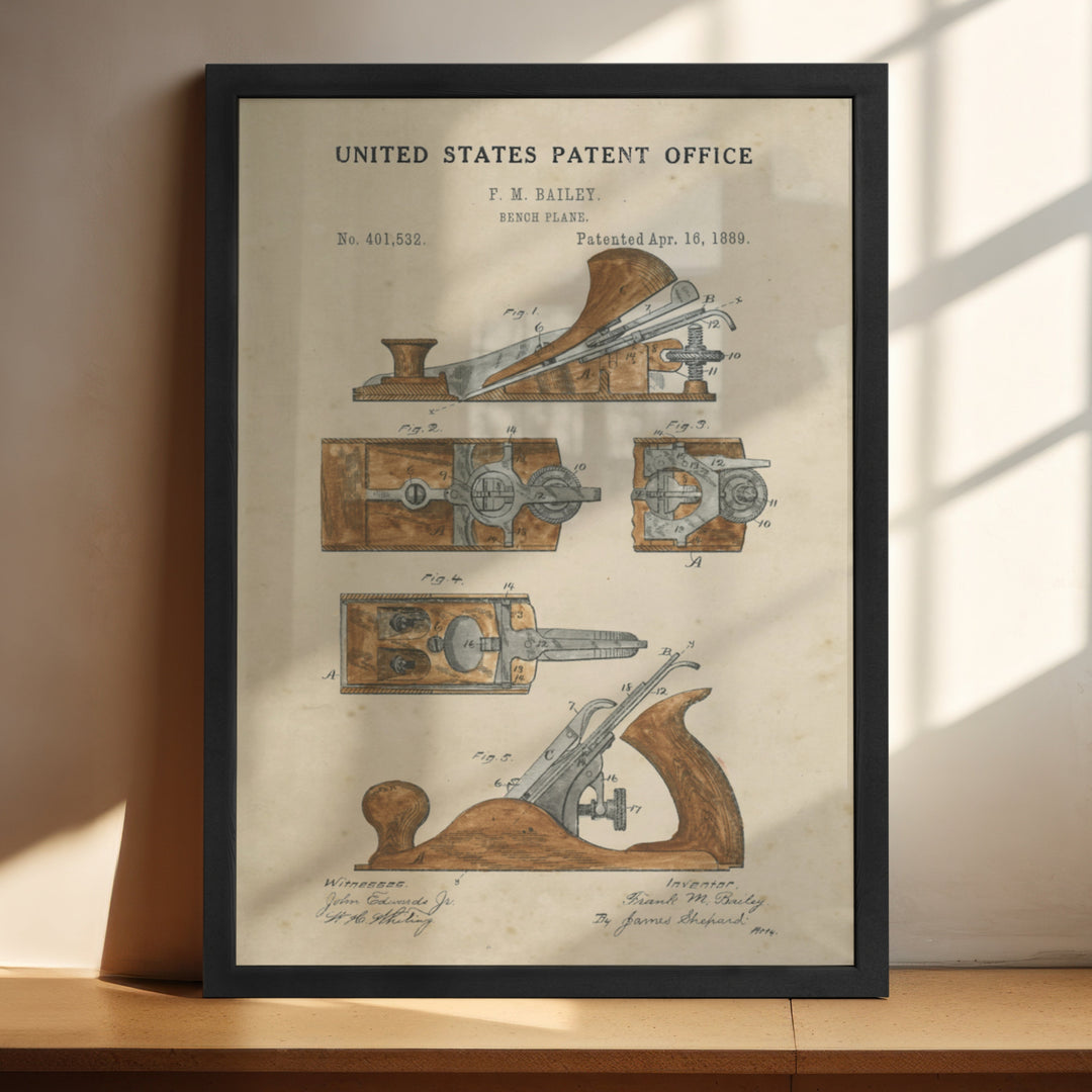 a framed picture of a sewing machine