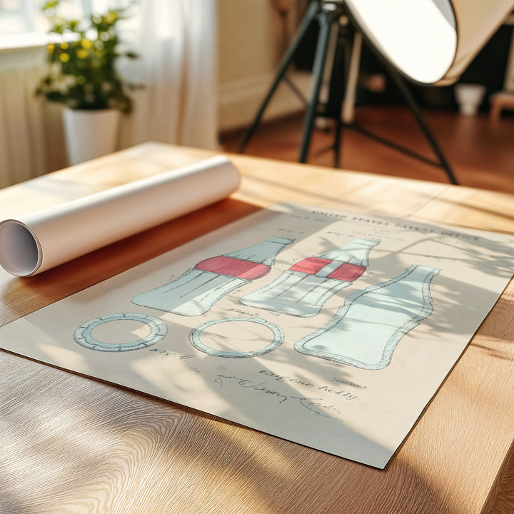 a white sheet of paper sitting on top of a wooden table