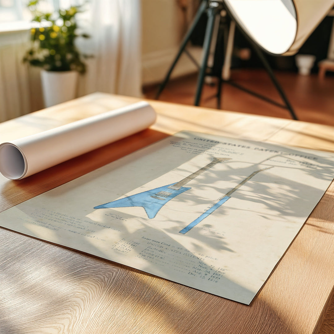 a sheet of paper sitting on top of a wooden table