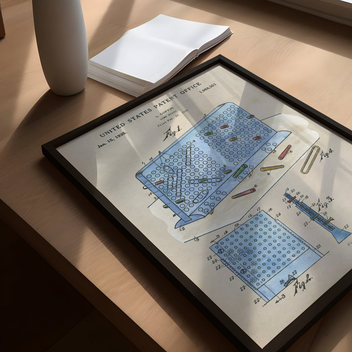 a picture of a table with a map on it