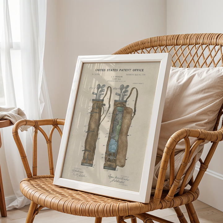 a picture of a picture of a pair of boots sitting on a wicker chair