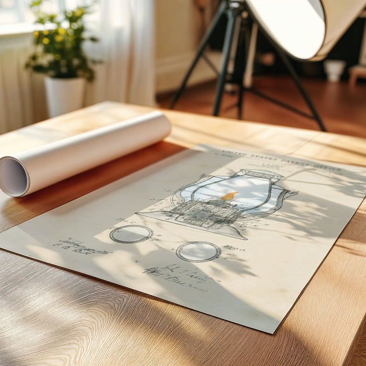 a white sheet of paper sitting on top of a wooden table