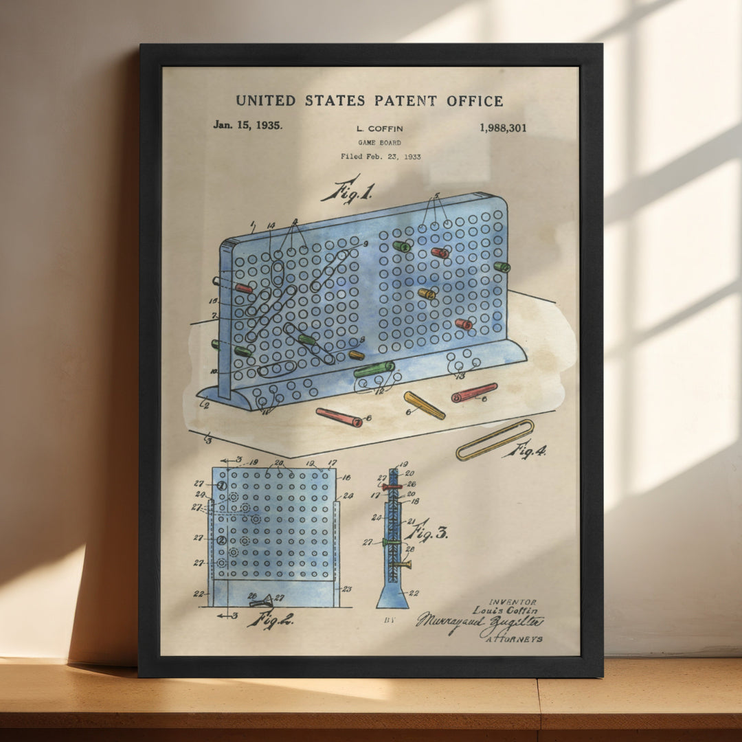 a picture of a blueprint of a united states patent office