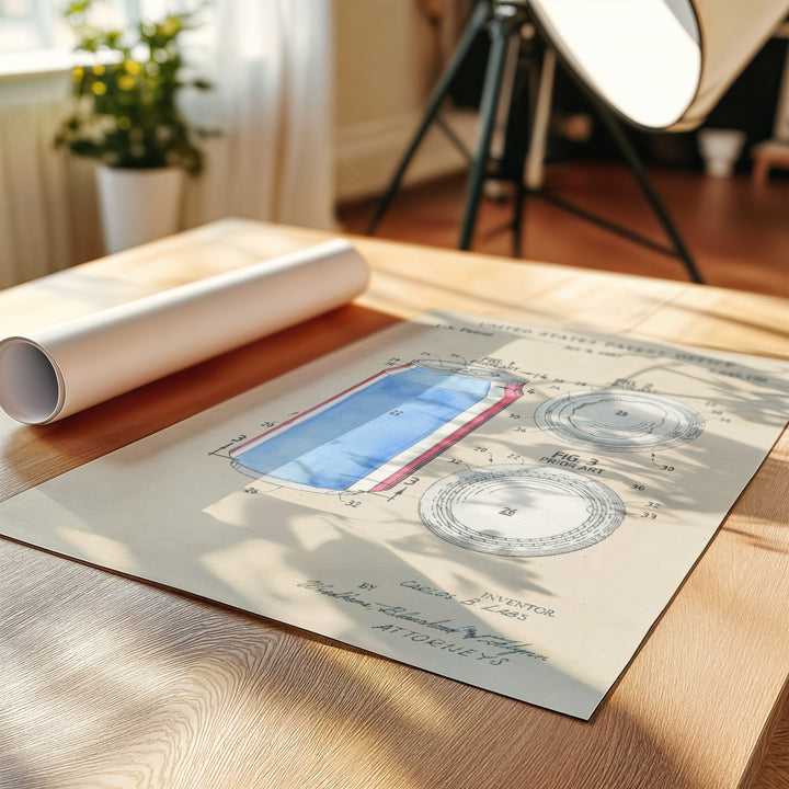 a sheet of paper sitting on top of a wooden table