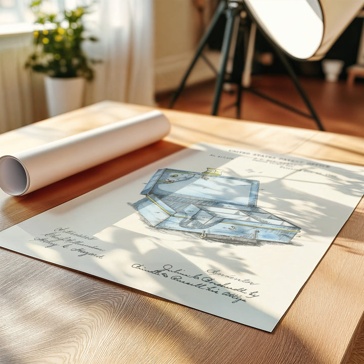 a piece of paper sitting on top of a wooden table