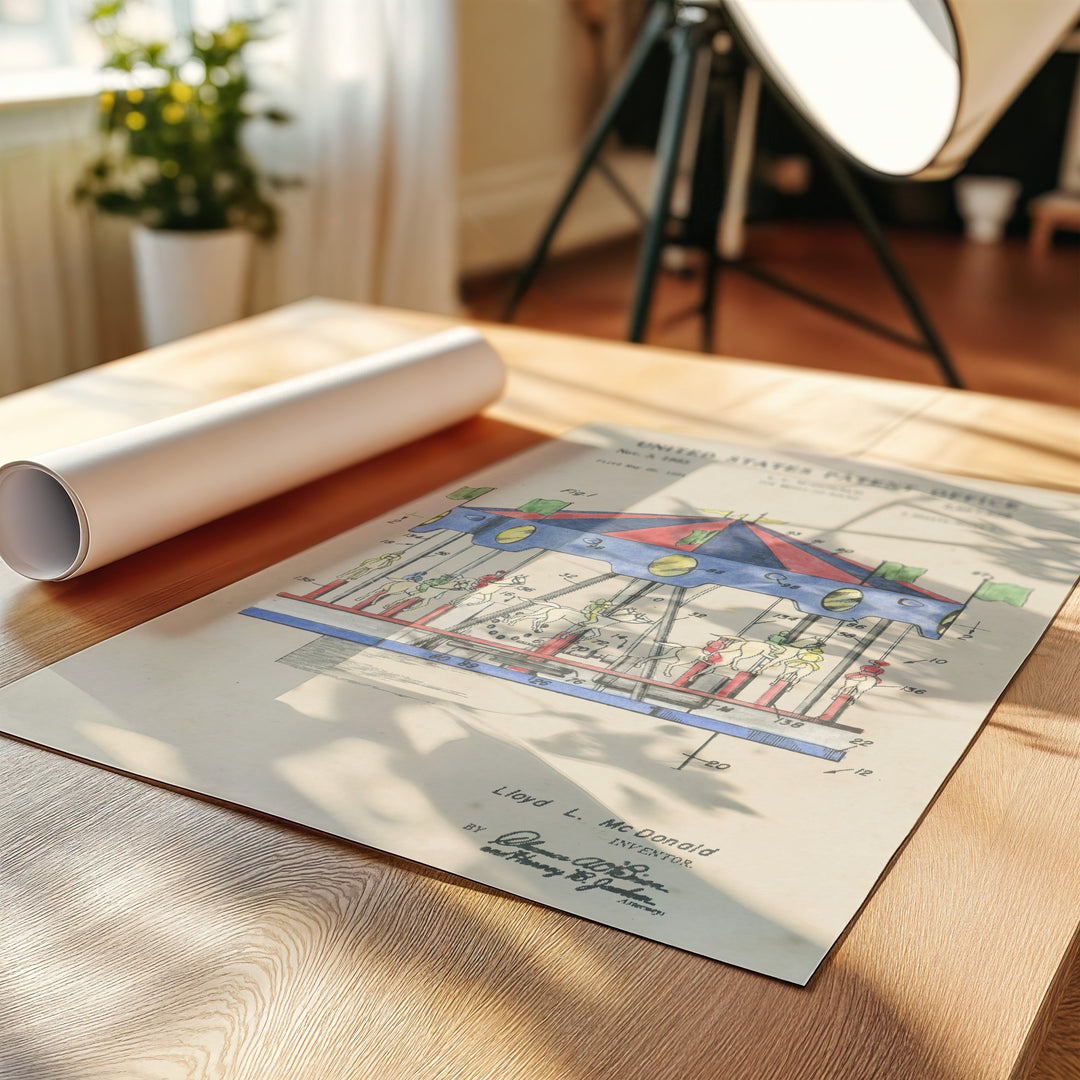 a white sheet of paper sitting on top of a wooden table