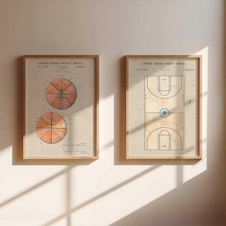 Basketball and Basketball Court Set