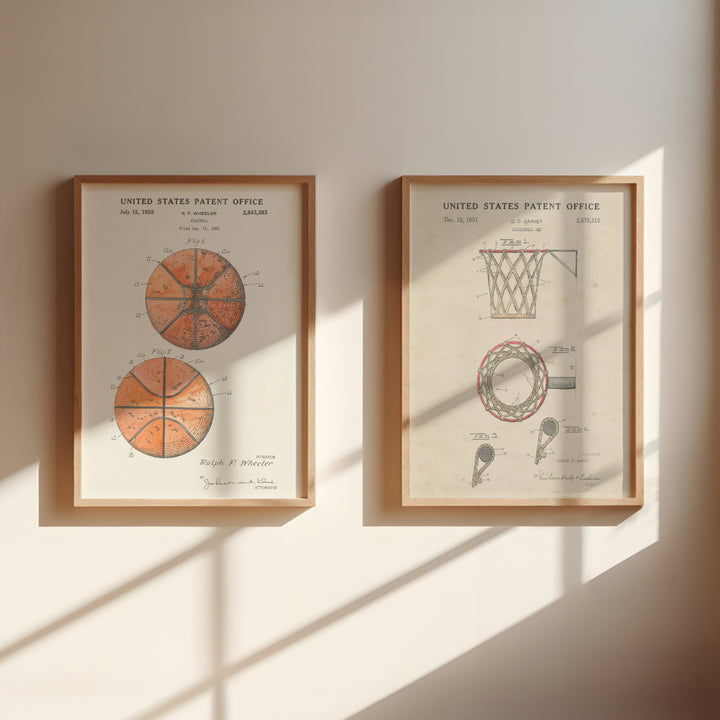 Basketball and Basketball Net Set