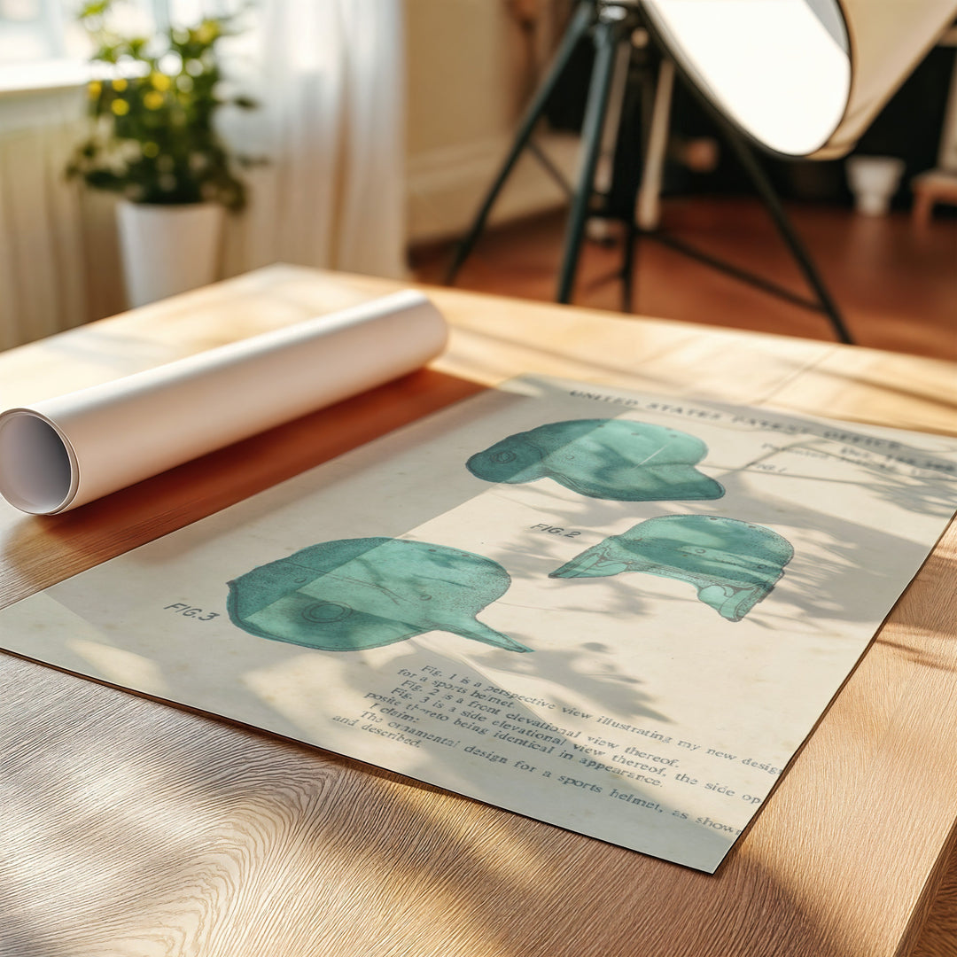 a roll of paper sitting on top of a wooden table