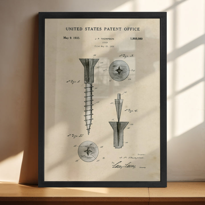 a framed picture of a dental device