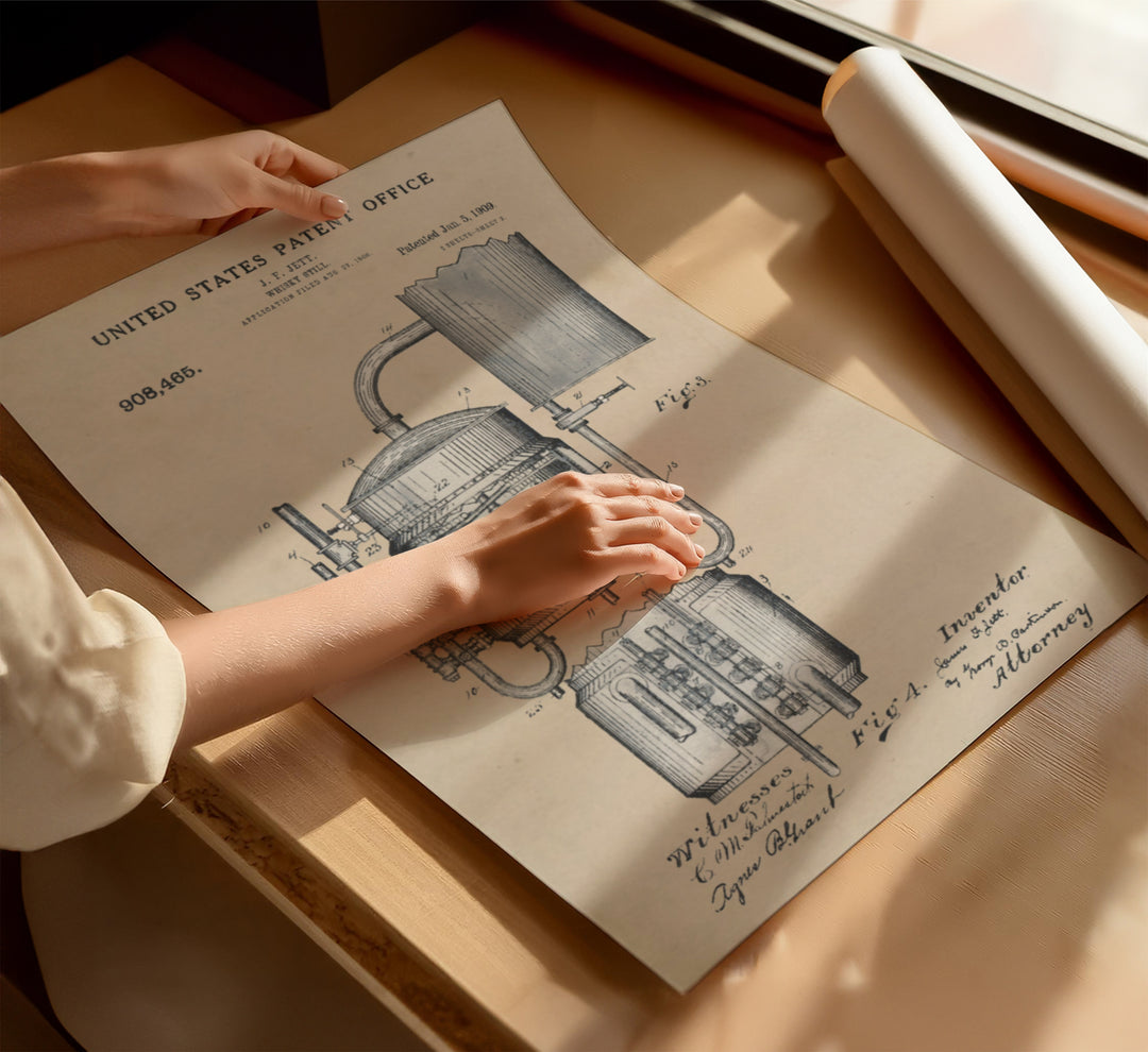 a person holding a piece of paper on top of a table