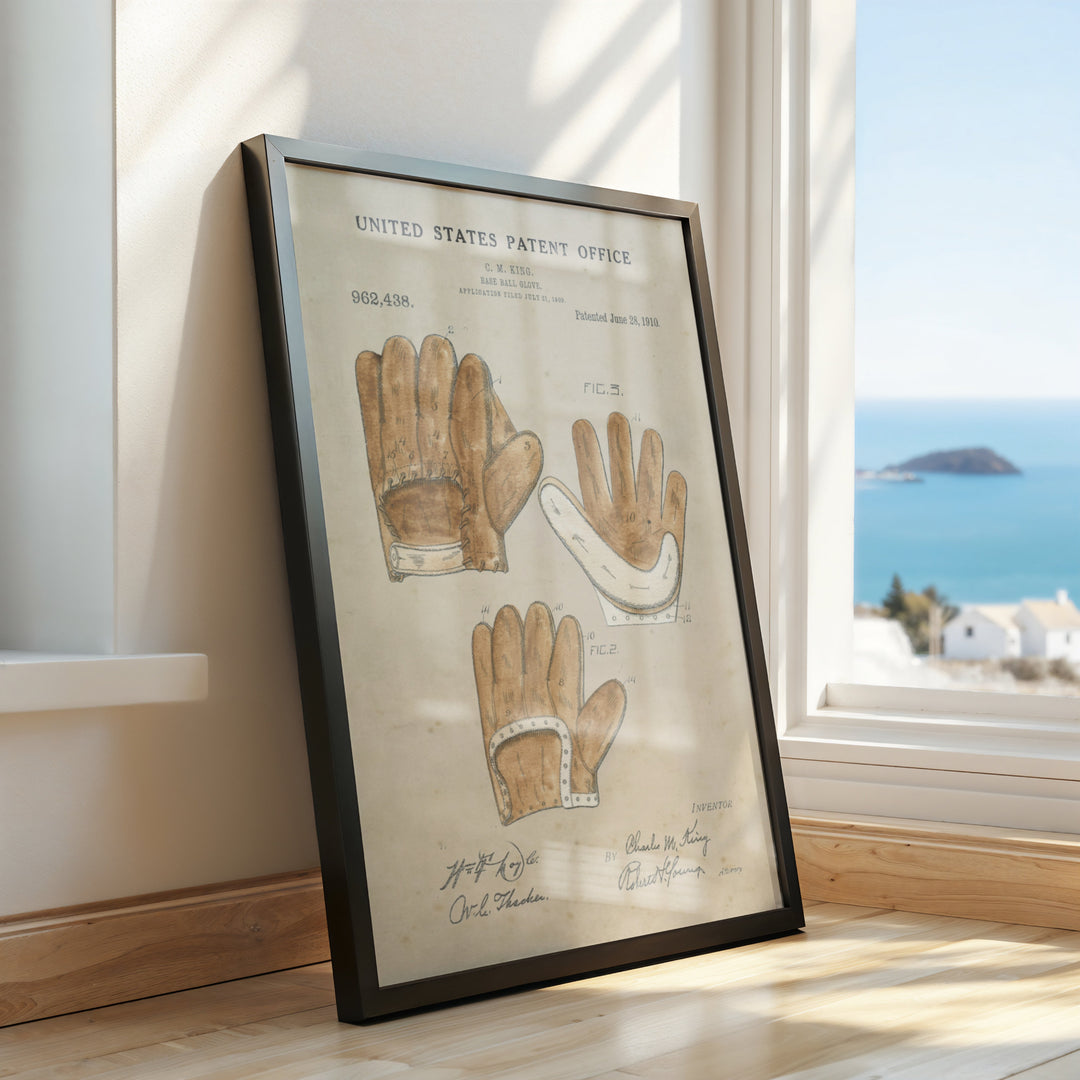 a picture of a pair of gloves on a window sill