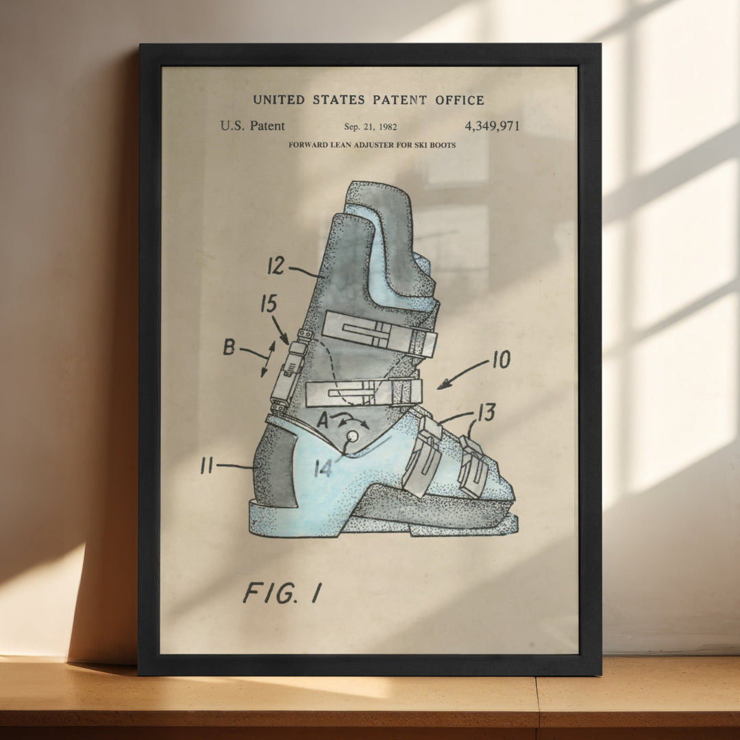 a drawing of a pair of shoes on a shelf