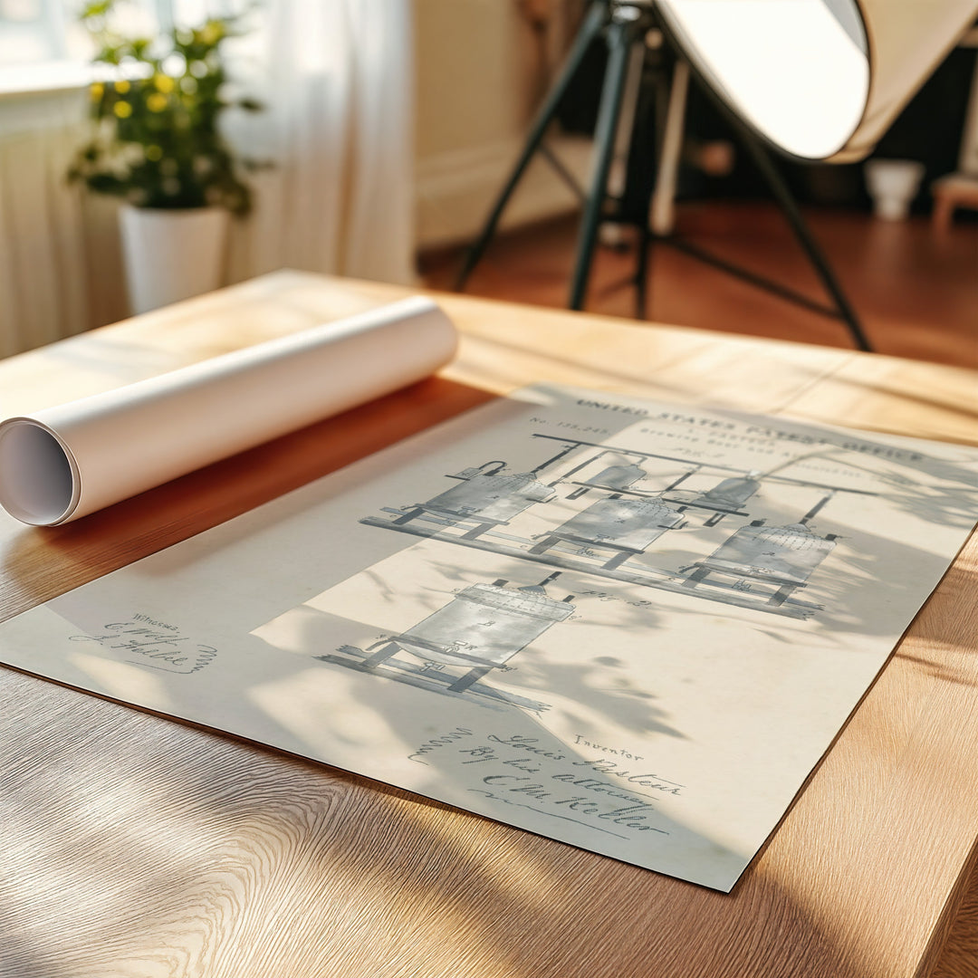 a white sheet of paper sitting on top of a wooden table